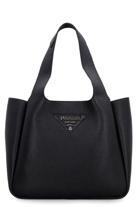 prada dynamique tote|Schwarz Tote Bag Aus Leder .